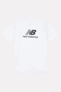 Футболка с логотипом для мальчиков New Balance, белый