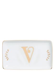 Прямоугольный поднос-органайзер с буквой "V" Bitossi, белый