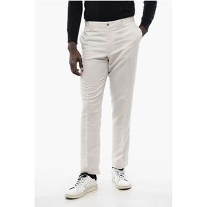 Брюки-чинос IDENTITY из льна Corneliani, White
