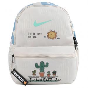 Nike Тканевый рюкзак женский серо-белый, Cartoon Cactus