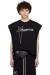 Черная майка-топ Champion Edition Micro Tatlin Rick Owens