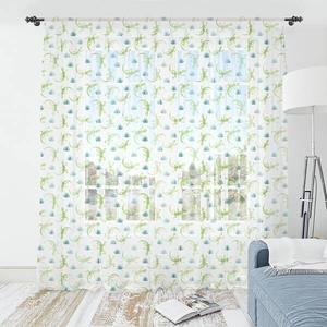 Штора Abakuhaus Eidechse 2 шт, 274x160x0,5 см цвет avocadogrün teal