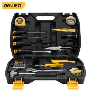 Deli DL5963 многофункциональный аппаратный ящик для инструментов, набор ручных инструментов, ящик для инструментов для ремонта электрика, 27 предметов