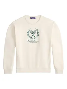 Толстовка с теннисным мотивом Ralph Lauren Purple Label, белый