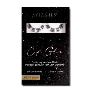 Искусственные ресницы maxi box - 5 paar - schwarz. Aylashes, cafe glam maxi (8mm-10mm), количество 1 шт.