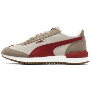 Кроссовки Puma R78 Lifestyle Shoes Unisex Low-top Gravel Gray/Bright Red//Oak Brown/Beige White, красный