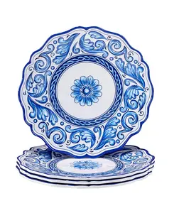 Набор из 4 обеденных тарелок «Веранда» 11 дюймов, сервиз на 4 персоны Certified International, miscellaneous