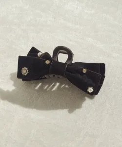 Декоративная бархатная заколка для волос в виде ленты Goldy, цвет Brown