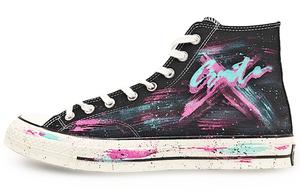 Converse Износостойкие нескользящие высокие парусиновые туфли Chuck 70 унисекс, цвет: черный, розовый, синий