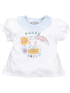 Детская пляжная рубашка белого цвета Nini