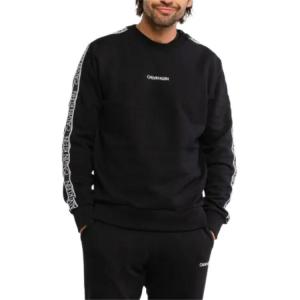 Calvin Klein Свитшот мужской черный с круглым вырезом Moderate