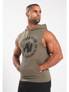 Толстовка Gorilla Wear Marshall Ärmelloser Kapuzenpullover – Armeegrün