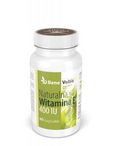 Биологически активная добавка Młyn Oliwski, натуральный витамин Е 400 МЕ, 60 капсул