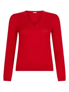 Топ с V-образным вырезом Malo, красный