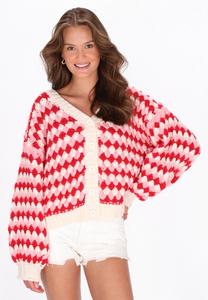 Кардиган myMo Cardigan, Red Multicolor/Red