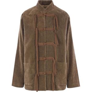 Куртка Velvet с застежкой Toggle UMA WANG, Mustard