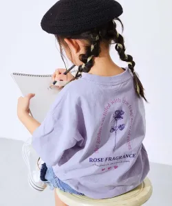 Детская футболка с коротким рукавом и крупным силуэтным принтом Devil Lab, 100% хлопок, коллекция весна/лето 2015 Devirock, цвет 010-Rose-G Blue