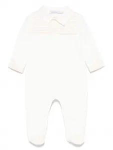 Пижама с отделкой в полоску Patachou, белый