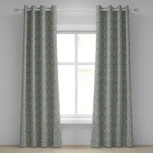 Геометрическая штора на люверсах ABAKUHAUS, вертикальные линии, полосы и круги, яркие художественные выцветшие цвета, декоративные двухпанельные шторы, 280 см x 175 см, цвет: коричнево-кремовый, цвет морской пены Abakuhaus