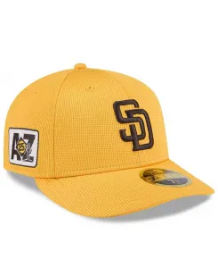 Мужская золотая кепка San Diego Padres 2025 Spring Training Low Profile 59FIFTY New Era