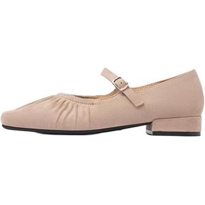 JOSINY Женские туфли Мэри Джейн с массивным каблуком абрикос, цвет Apricot