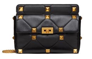 ROMAN STUD Сумка через плечо из кожи ягненка Nappa Женская Черная Valentino