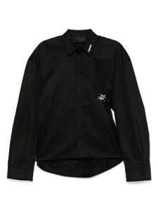 Рубашка из магматического материала HELIOT EMIL, черный