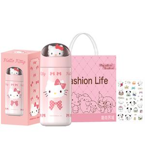 Термостаканы Echos Hello Kitty из нержавеющей стали 316, 350 мл Sanrio, Hello Kitty Insulated Mug+Stickers+Shopping Bag