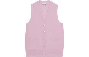 Женский жилет розовый GANNI