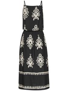 Платье миди с черно-песочным принтом LASCANA