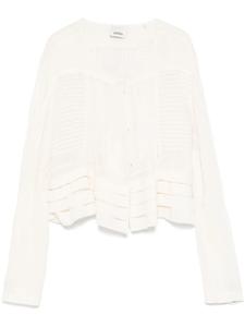 ISABEL MARANT блузка Carolia, нейтральный