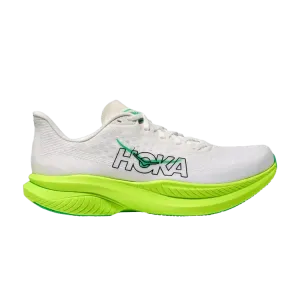 Кроссовки HOKA Mach 6, White Neon Lime
