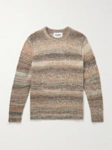 Вязаный свитер, окрашенный в космическом стиле CORRIDOR, бежевый