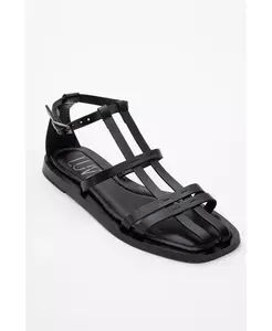 Сандалии Odeil из кожи (женские) Forever & Always Shoes, черный