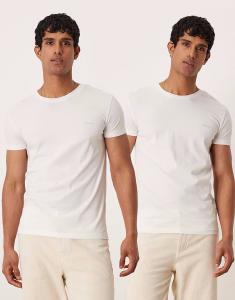 GANT, набор из 2-х домашних футболок с логотипом щита белого цвета