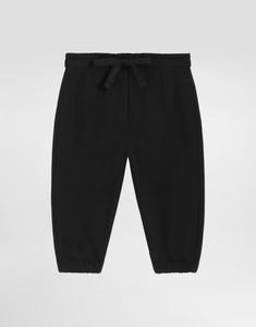 Флисовые брюки с принтом DOLCE & GABBANA, черный