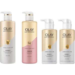 Блестящий и прозрачный набор гель для душа очищение увлажнение ваниль 500мл*2 Olay, Four-Piece Set B