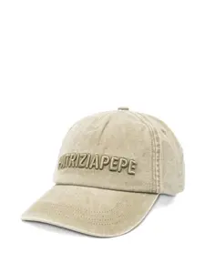 Бейсболка с вышивкой Patrizia Pepe, бежевый