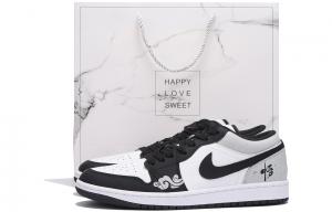 Кроссовки Air Jordan 1 Vintage Basketball Shoes Men Low-Top White