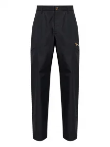 Брюки с карманами на молнии Versace, черный