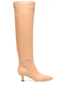 Сапоги с заостренным носком 3Juin, бежевый