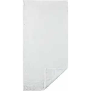 Полотенца Madison однотонные с полосатой каймой, 100% хлопок Egeria, светло-серый