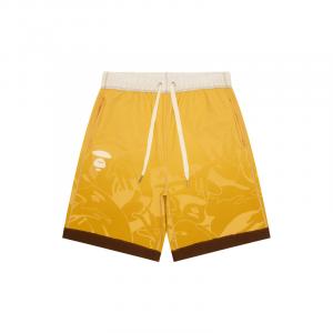 Шорты для бега A Bathing APE с принтом Aape, экрю