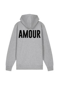 Толстовка на молнии AMOURTEXT BACK EMBROIDERY Mira Paris, сине-серый