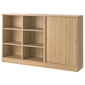 Комбинация для хранения TONSTAD IKEA, 202x37x120 см, цвет oak veneer