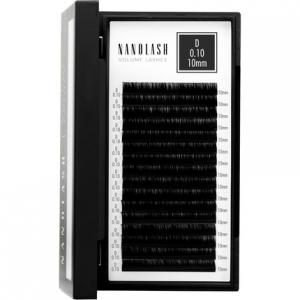 Накладные ресницы Volume Lashes для профессионального наращивания ресниц, объемное наращивание ресниц 10 мм 0,10 D Nanolash