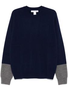 Свитер в стиле колор-блок Comme Des Garçons Shirt, синий