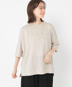 Пуловер «летучая мышь» из тонкой фактурной ткани