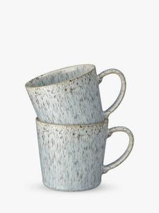 Halo Speckle керамическая кружка, 400 мл, набор из 2 штук, Grey Denby, t of 2, Grey