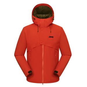 Пуховик Unisex с капюшоном Moderate Hard Shell Jeep, red